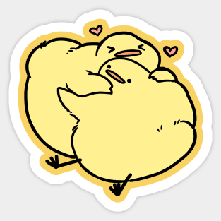 Hug Birdblob Sticker